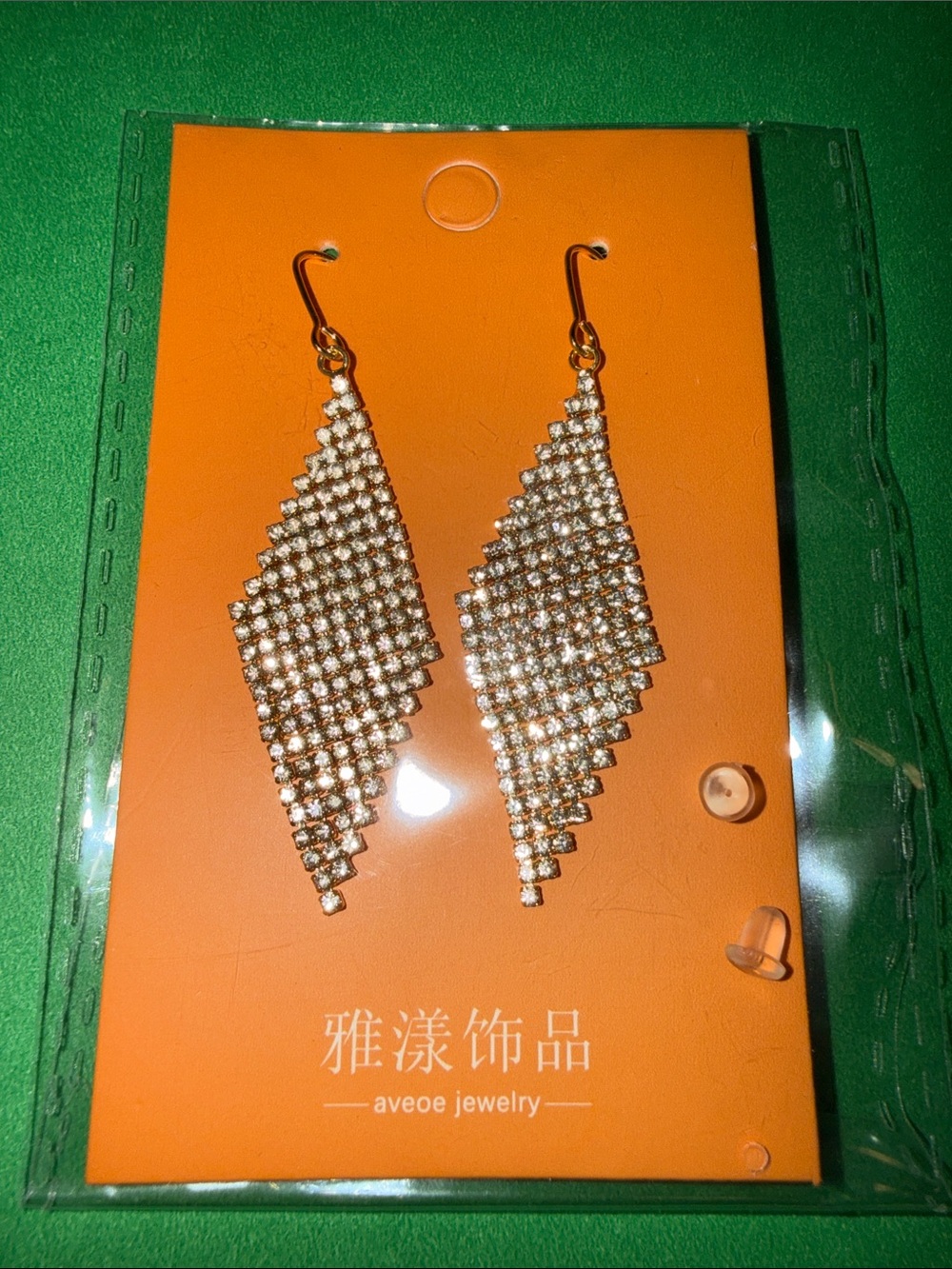 Aveoe Jewelry Gold Rhinestone Dangle Earrings - Gold Bundle 2/$5